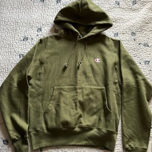 Champion hoodie olive green